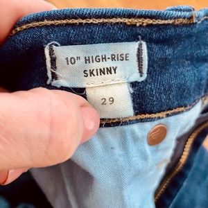 Madewell high rise skinny jeans